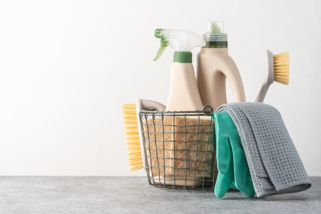 Supplies for Airbnb hosts to keep properties clean. 